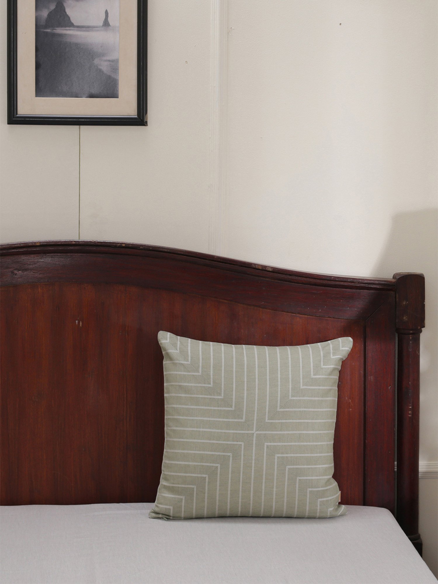 Maspar Cotsmere Adore Checked Green 300 TC Cotton Cushion Cover