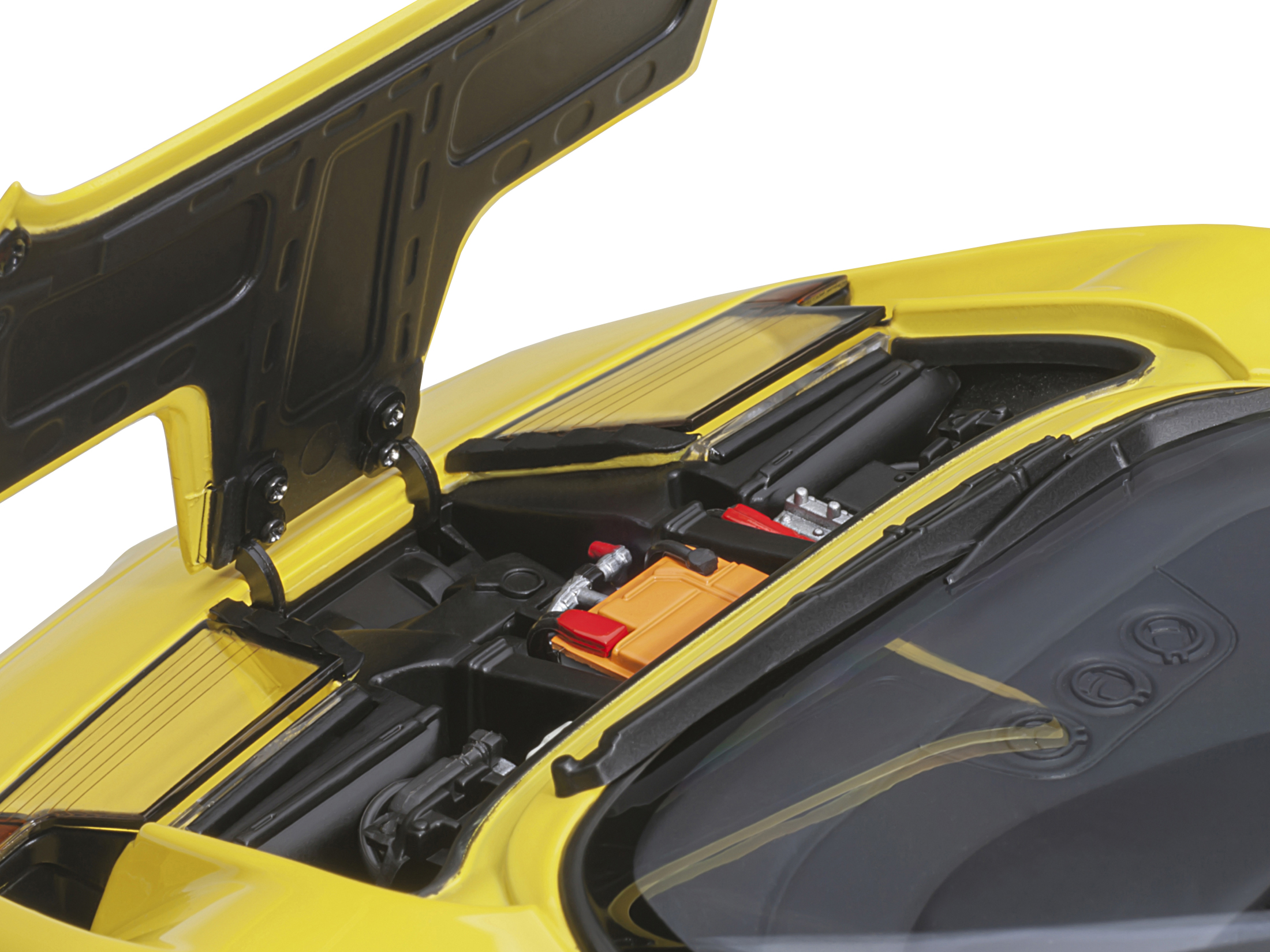 Bugatti Chiron Yellow and Black 1/24 Diecast Model Car by Maisto