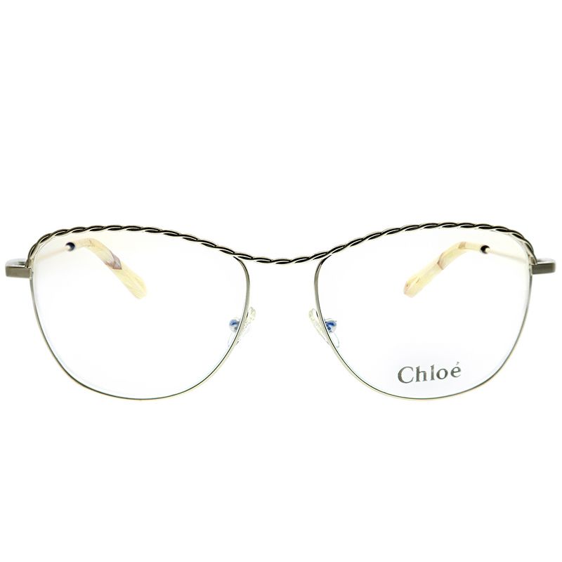 Chloe  718 Womens Oval Eyeglasses Light Gold 55mm