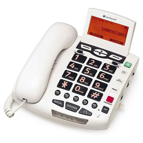 CLEARSOUNDS CSC600W Telephone,Corded,White