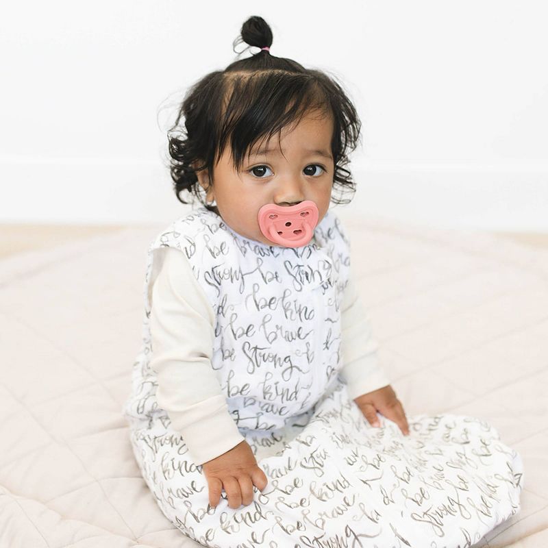 Bebe au Lait Natural 2pk Rubber Pacifier - Pink - 0-3 Months