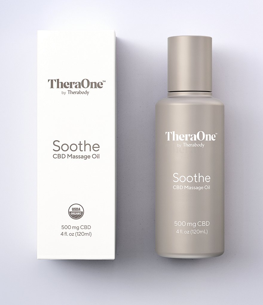 TheraOne Soothe CBD Massage Oil, 4 fl. oz / 500 mg Full-Spectrum CBD