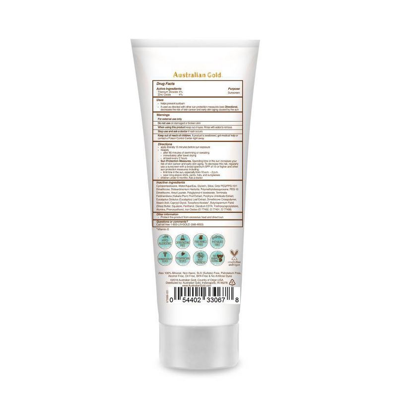 Australian Gold Botanical Tinted Face Sunscreen Lotion - Medium To Tan - SPF 50 -3 fl oz