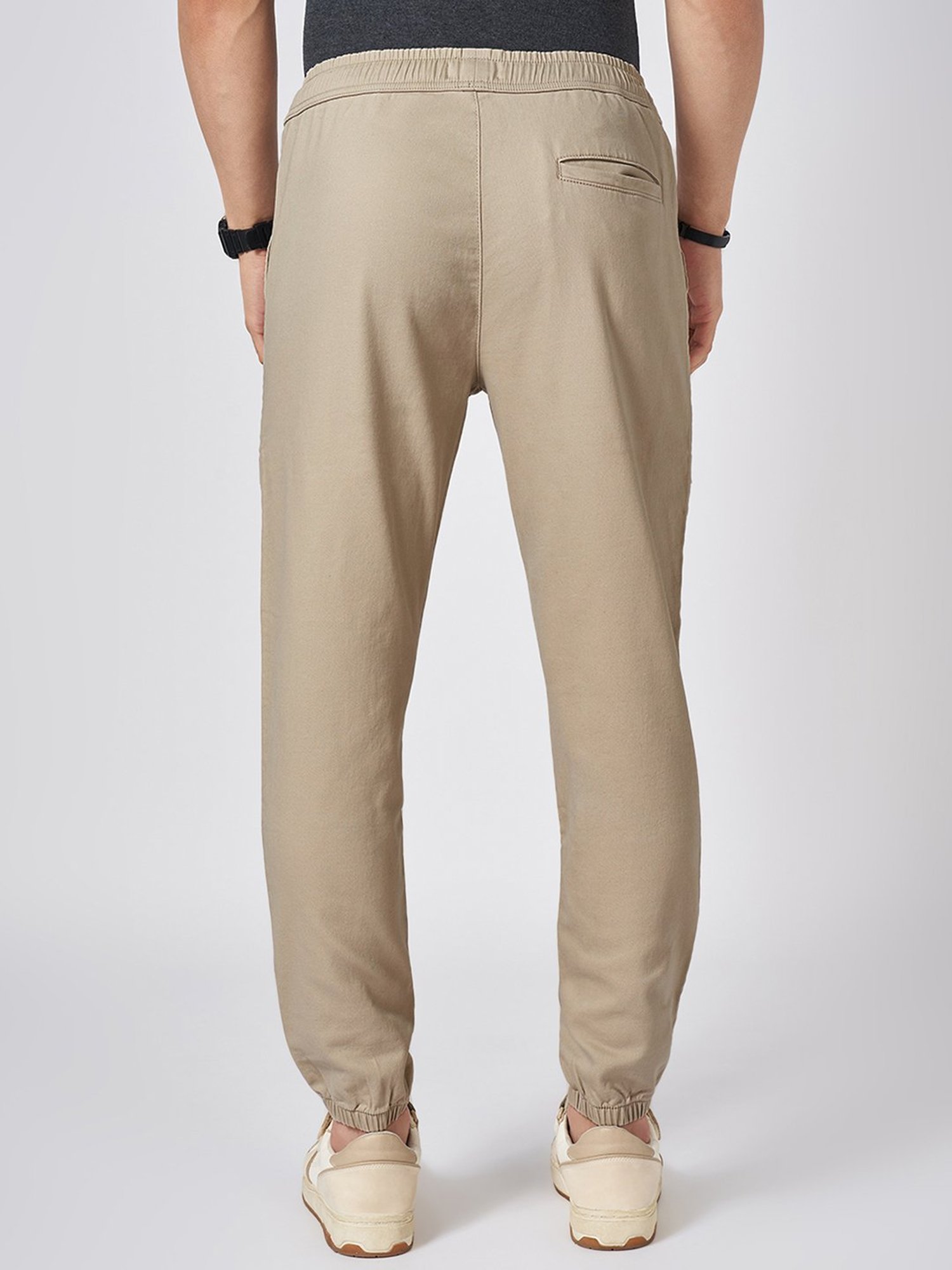 Basics Green Jogger Track Pant