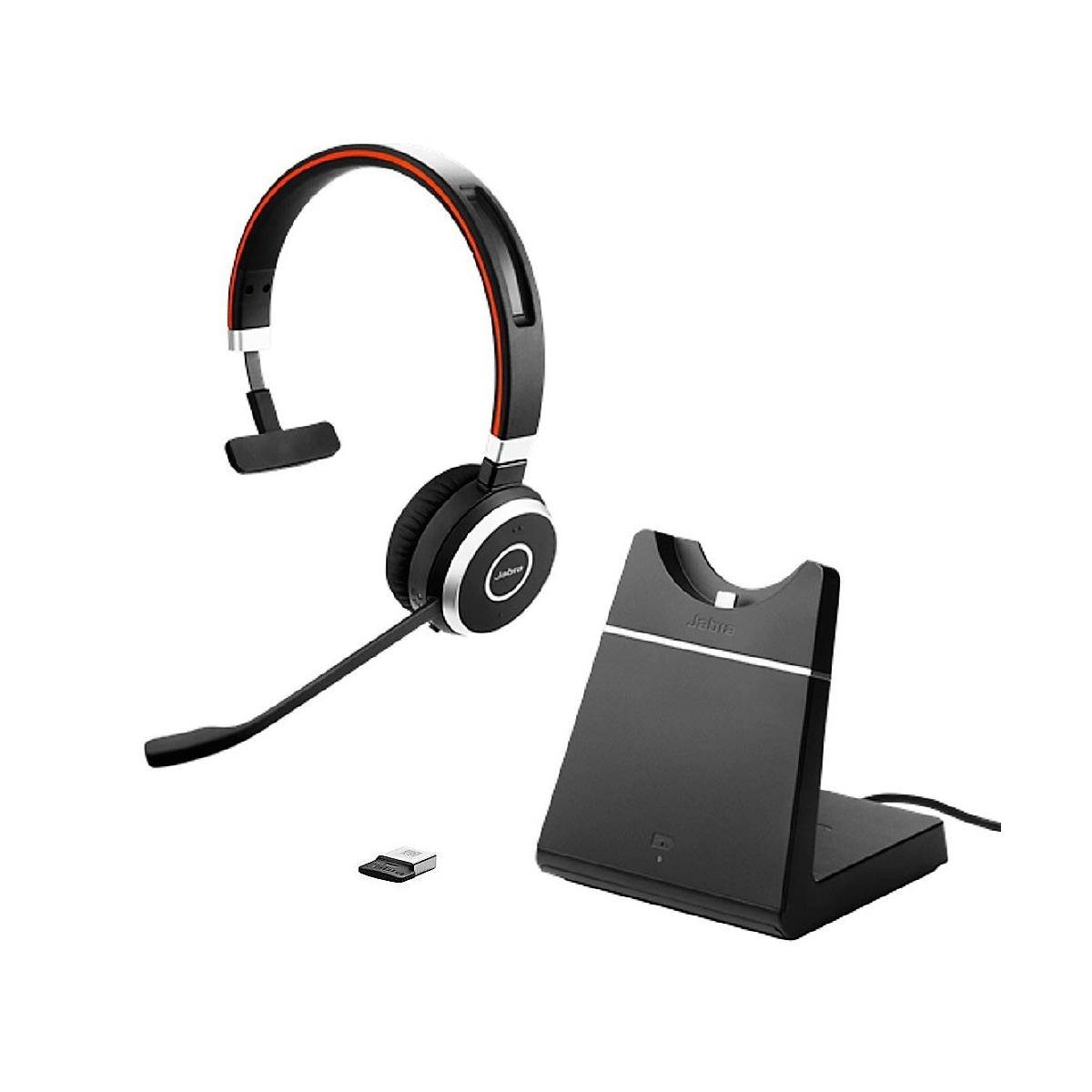 Jabra Evolve 65+ UC Mono Wireless Headset / Music Headphones