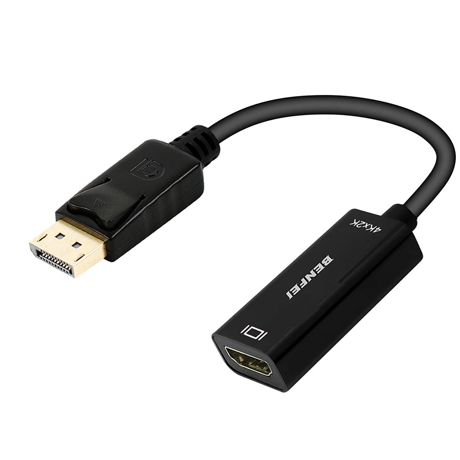 DisplayPort to HDMI, Benfei 4K DP Display Port to HDMI Adapter (Male to Female) Compatible for Lenovo Dell HP and Other Brand