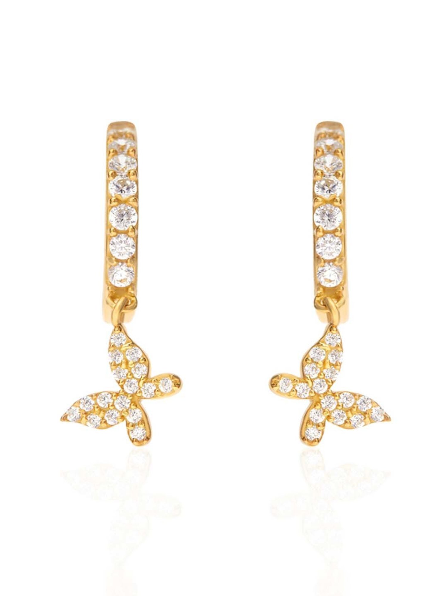 Clara 92.5 Sterling Silver Lily Earrings for Women