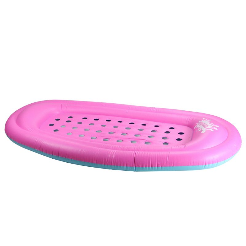 Pool Central 72.5" Reversible Inflatable 1-Person Swimming Pool Lounger Mattress Raft Float - Pink/Blue