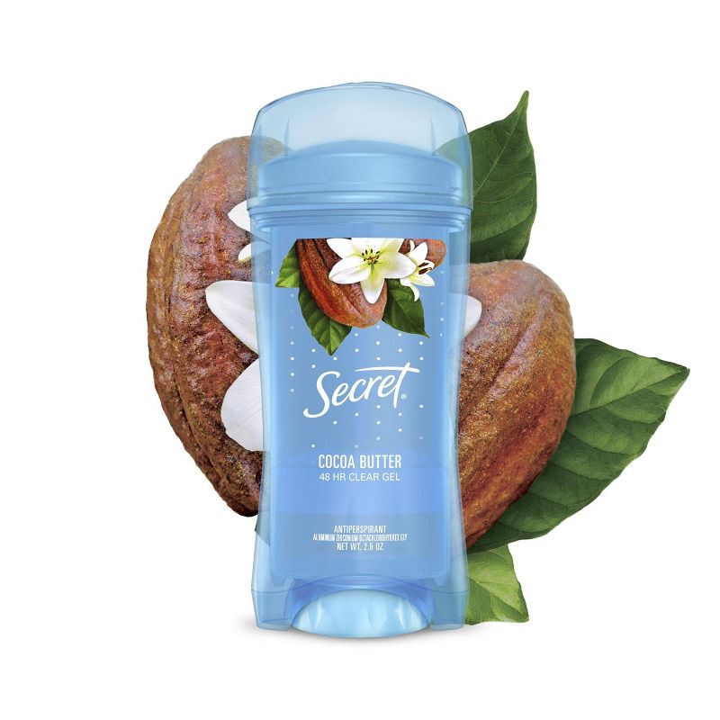 Secret Clear Gel Antiperspirant & Deodorant Cocoa Butter Scent - 2.6oz
