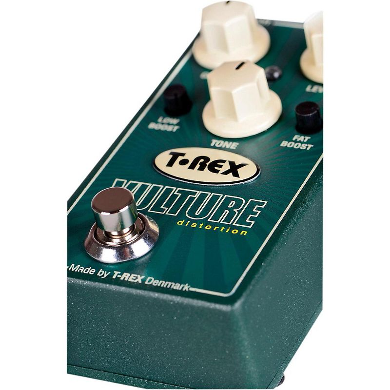 T-Rex Engineering Vulture Distortion Guitar Effects Pedal with Low and Fat Boost