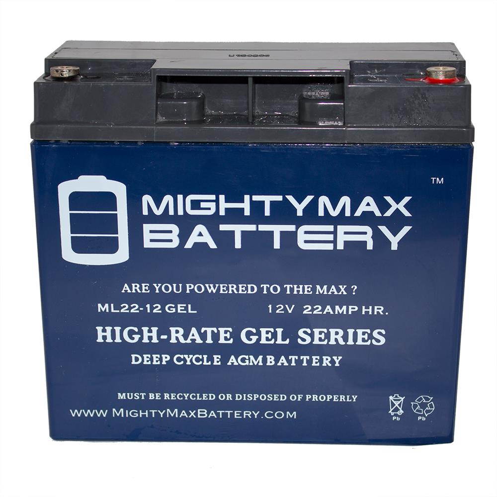 12V 22AH GEL Battery Replaces Bat-Caddy X2 Pro Golf Caddy