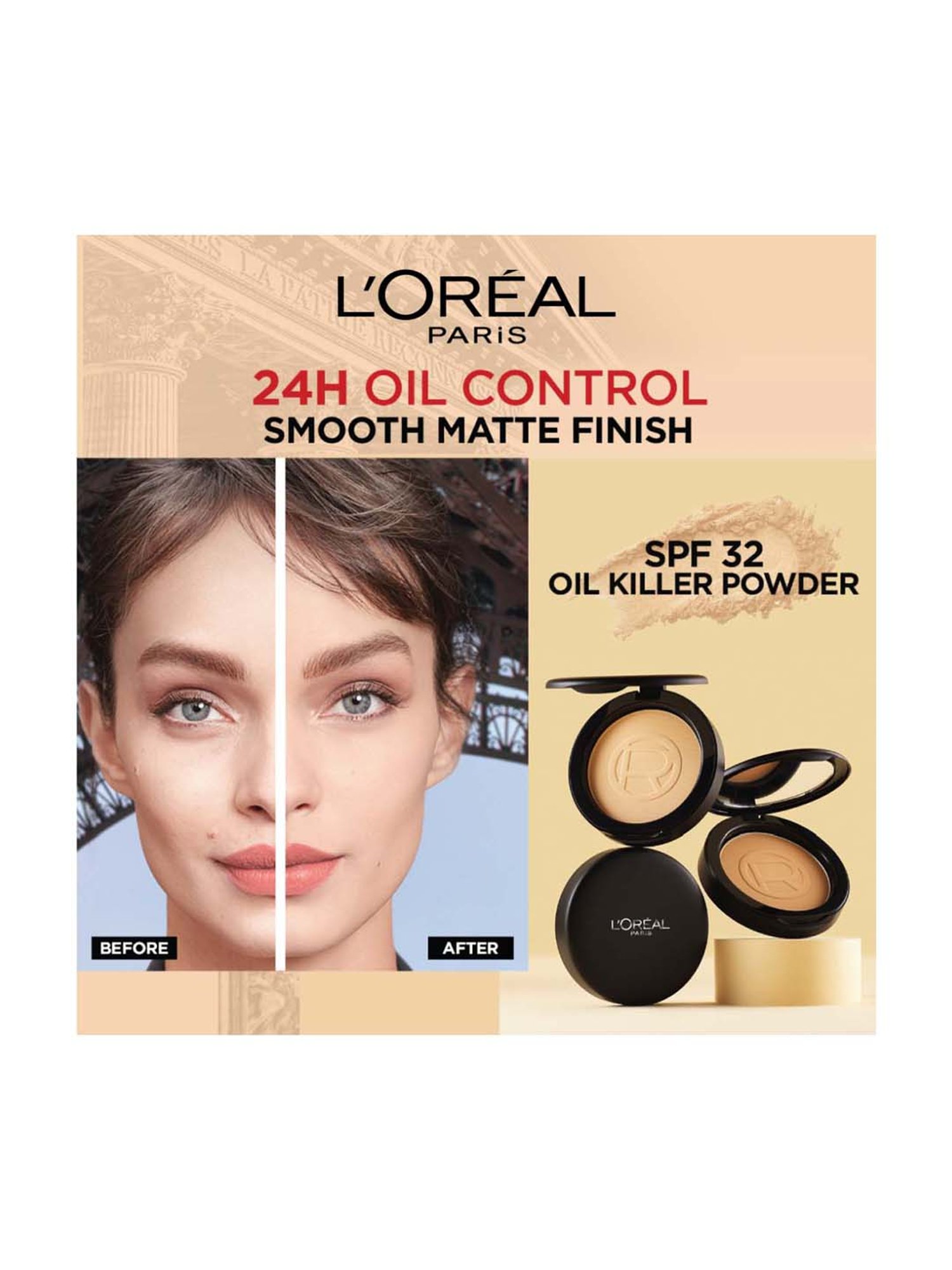 L'Oreal Paris Infallible Oil Killer Powder - Natural Honey,6g