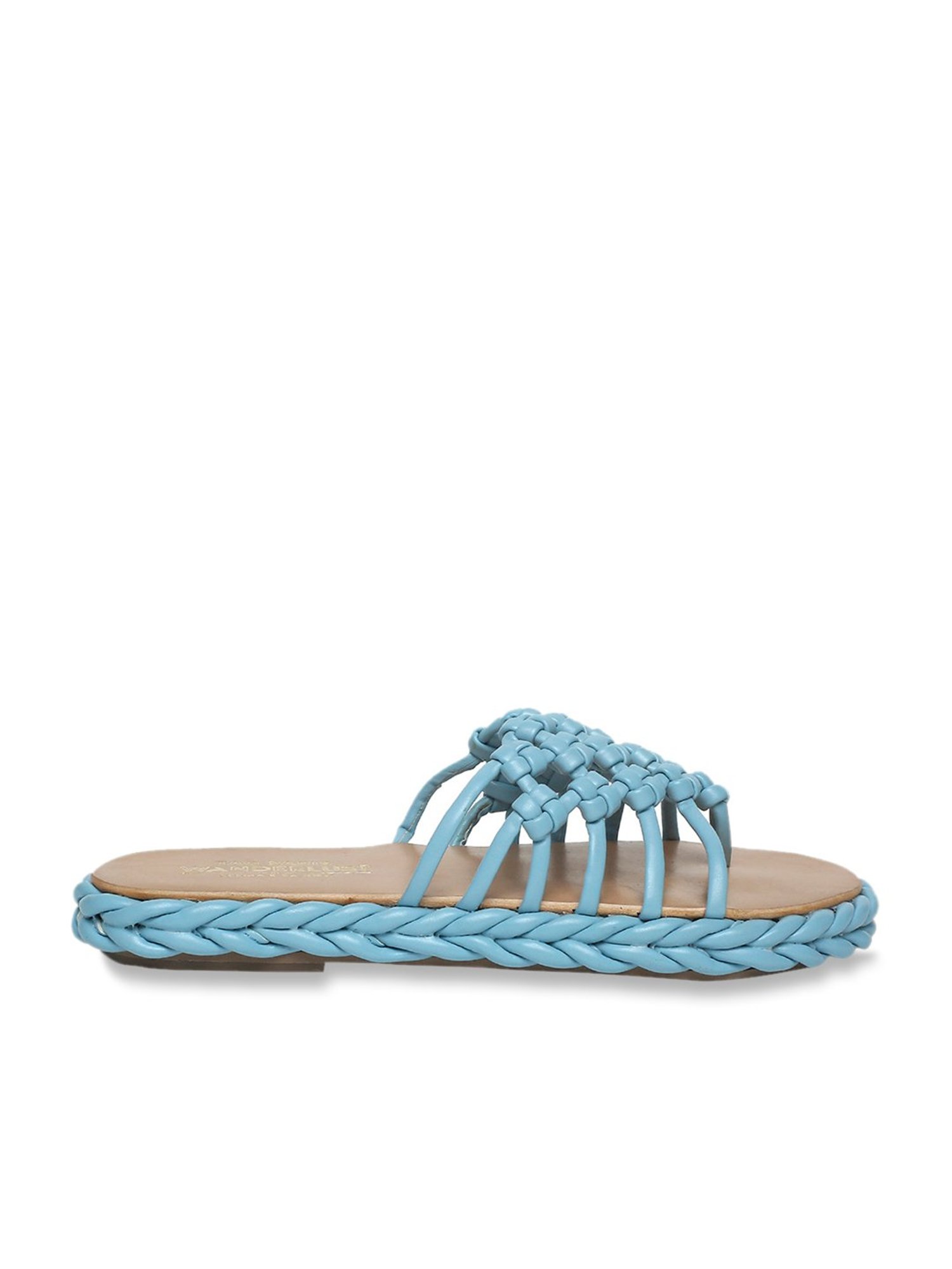 Tao Paris Women's Lisbon Blue Thong Sandals