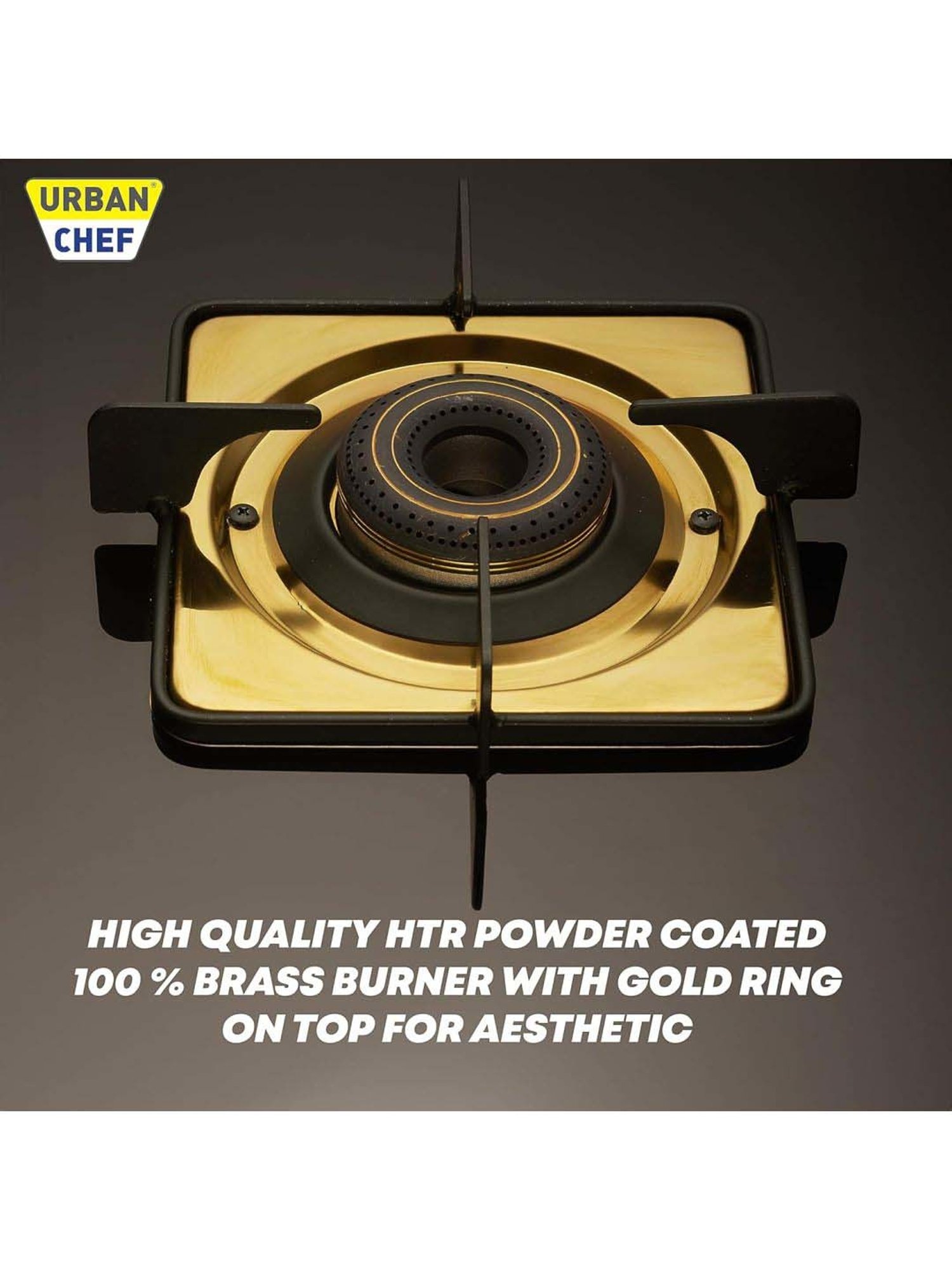 Urban Chef Gas Stove with 4 burners ( Gold )