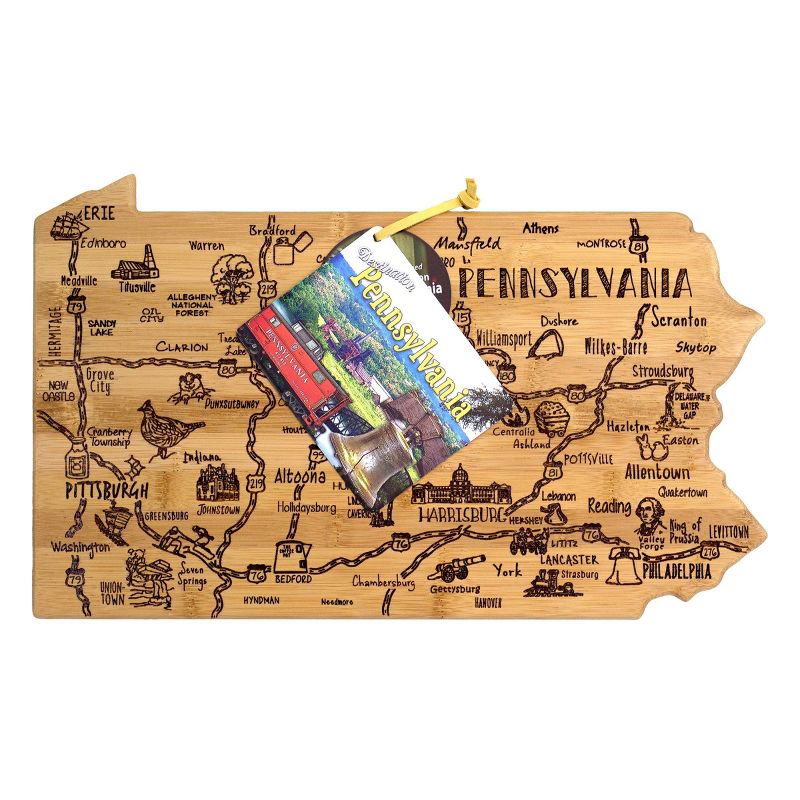 Totally Bamboo Destination Pennsylvania Serving and Cutting Board