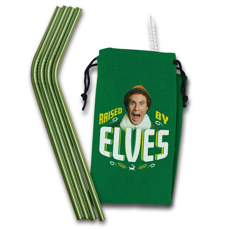 Elf Metal Reusable Straw Set