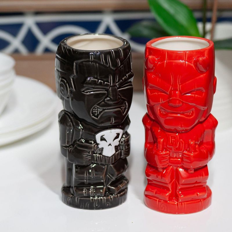 Beeline Creative Geeki Tikis Marvel Daredevil & Punisher Ceramic Mugs | Set Of 2 | SDCC Exclusive