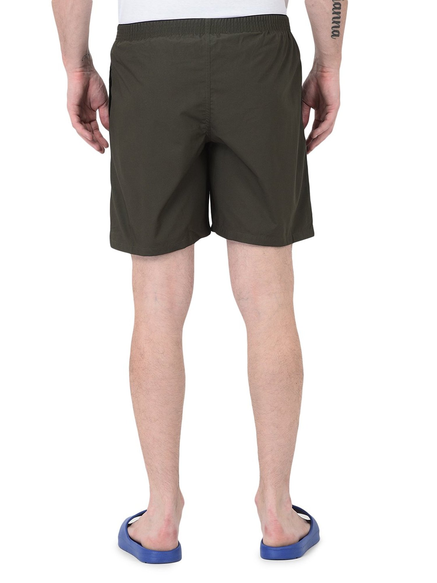 Woodland Dark Olive Nightwear Shorts