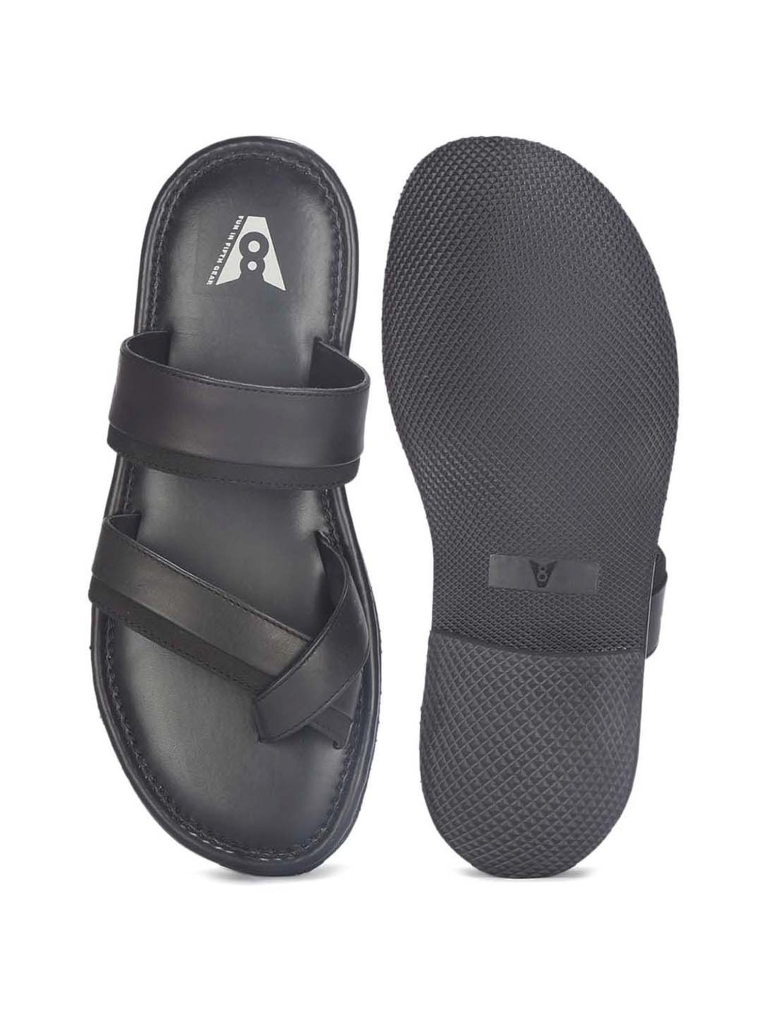 V8 By Ruosh Men's PISA Cross Strap Sandals