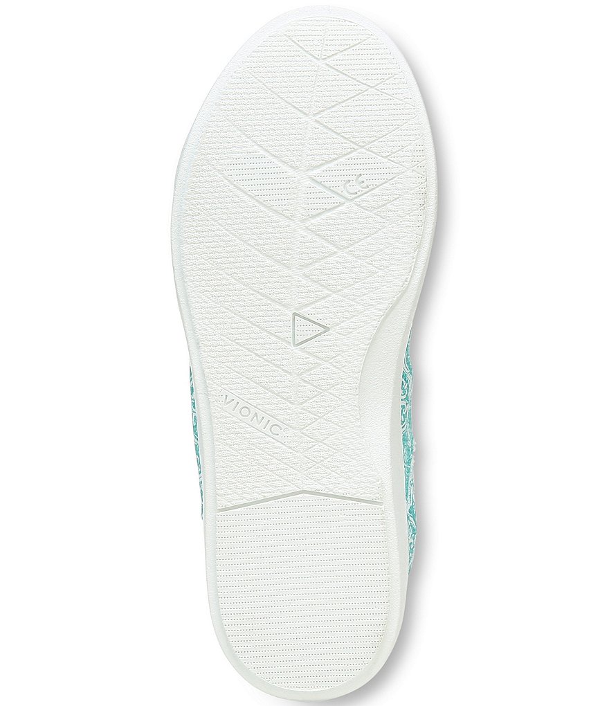 Vionic Pismo Mosaic Print Washable Lace-Up Sneakers