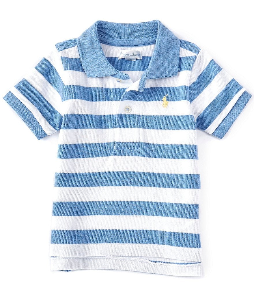 Edgehill Collection Baby Boys 3-24 Months Stripe Short Sleeve Woven Button Down Shirt