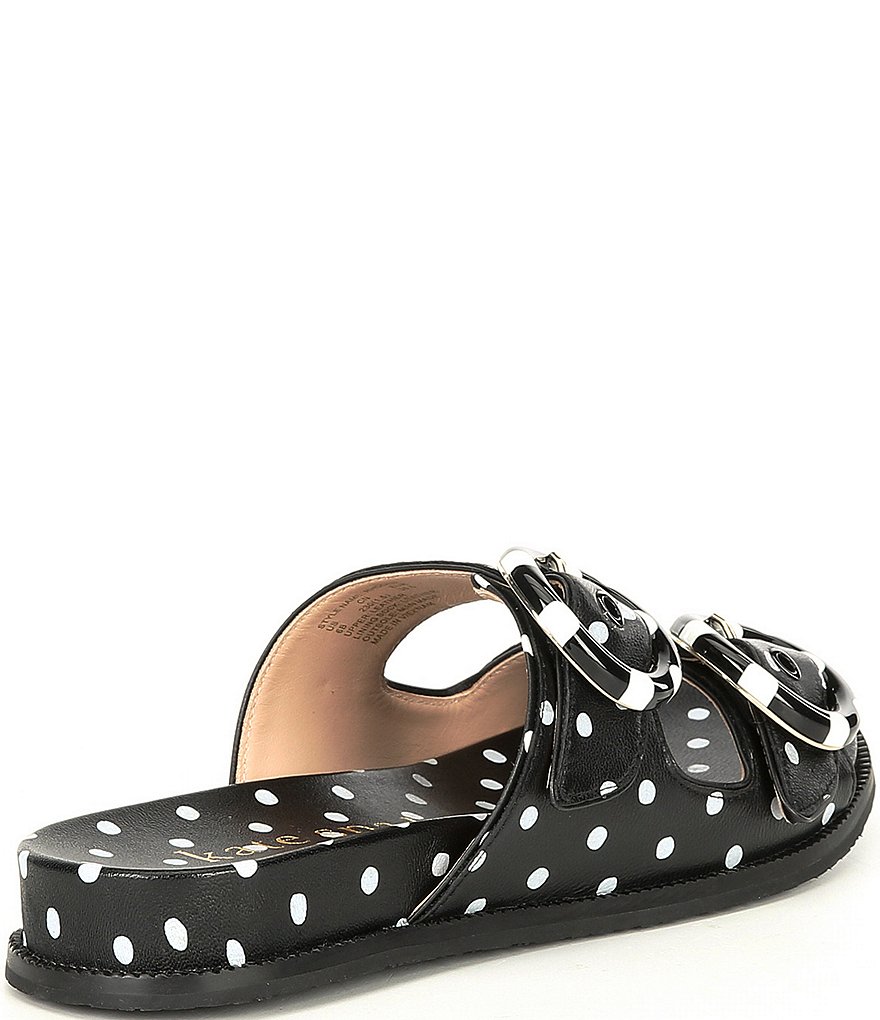 kate spade new york Rhodes Polka Leather Slide Sandals