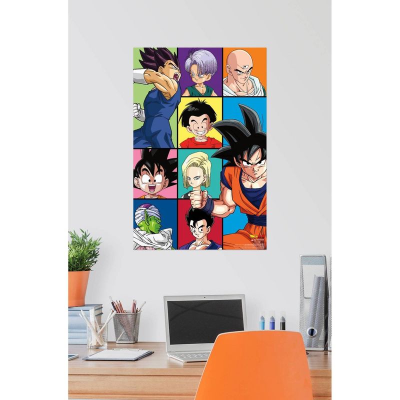 22.375" x 34" Dragon Ball Z - Grid Unframed Wall Poster Print - Trends International