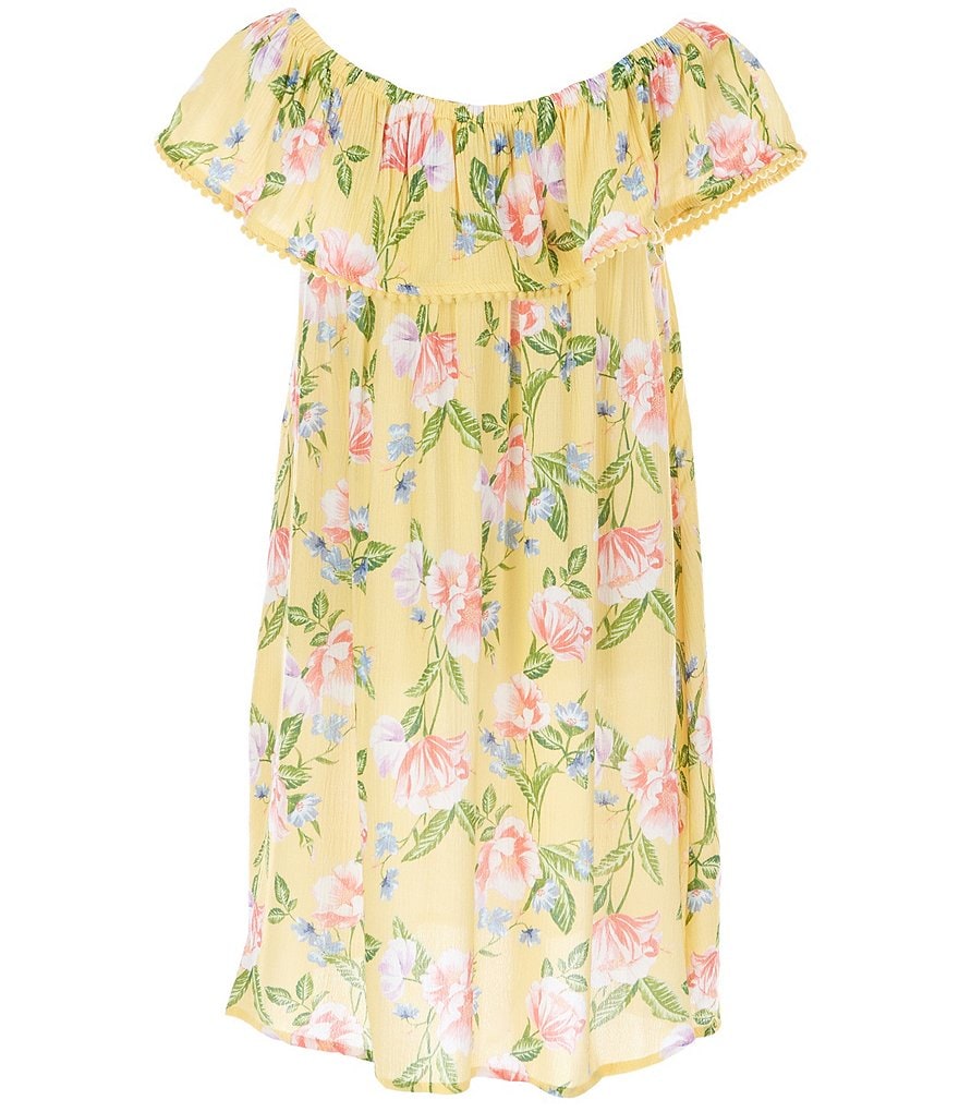 Flapdoodles Little Girls 2T-6X Sequin Leopard Foiled One-Piece Swimsuit