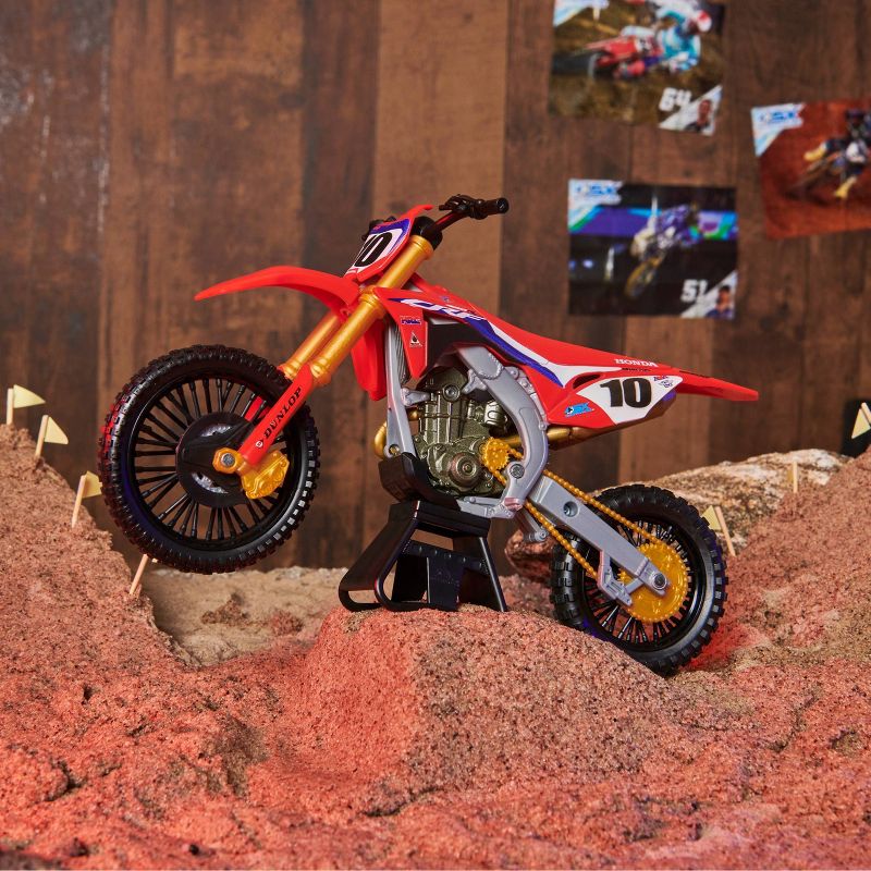Supercross - 1:10 Scale Die Cast Collector Motorcycle - Justin Brayton