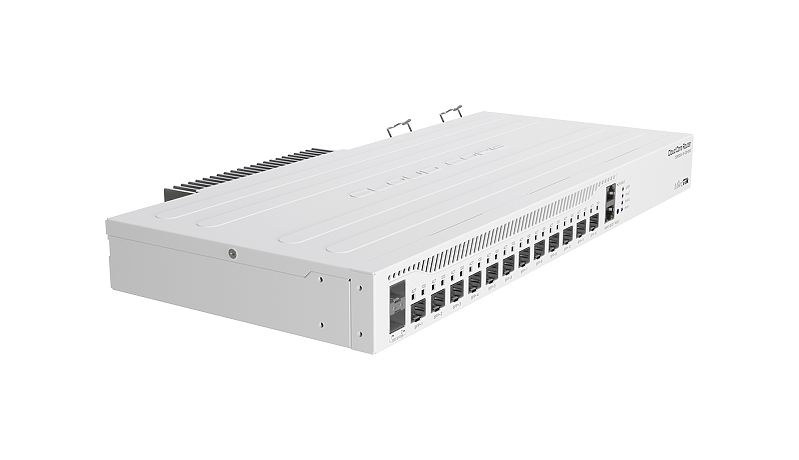 MikroTik - CCR2004-1G-12S+2XS - Cloud Core Router 2004-1G-12S+2XS with Annapurna Alpine AL32400 CPU (4-cores, 1.7GHz per