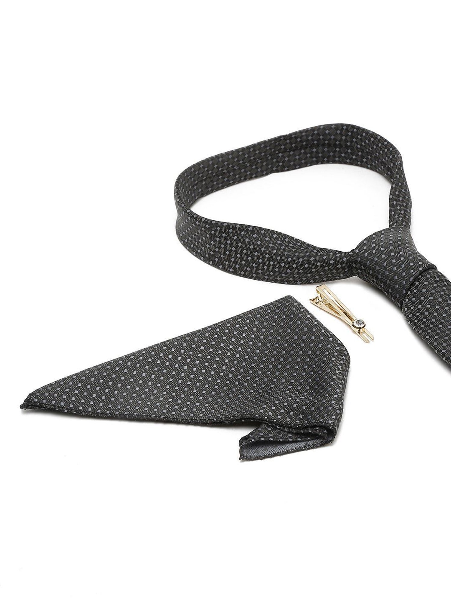 Louis Stitch Blue Printed Necktie Gift Set - Set of 3