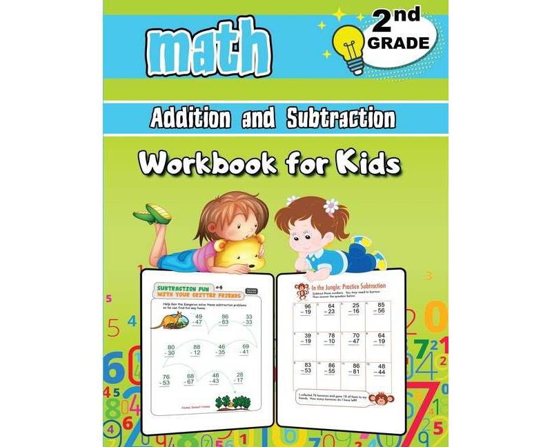 Addition and Subtraction Math Workbook for Kids - 2nd Grade - by  Dorian Bright (Paperback)