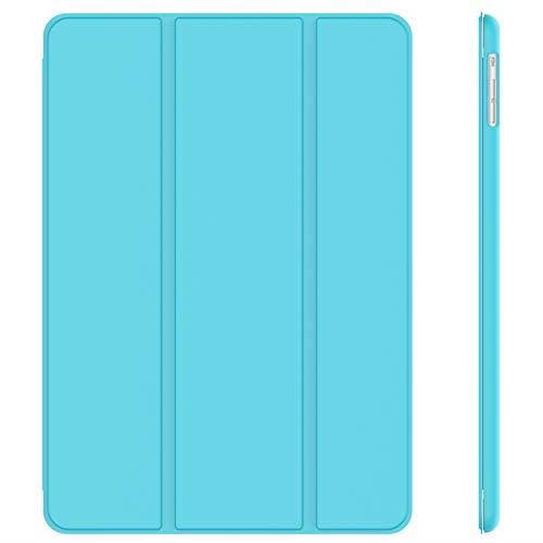 ipad air case, jetech case cover for apple ipad air 2013 model with auto sleep / wake feature blue  0463