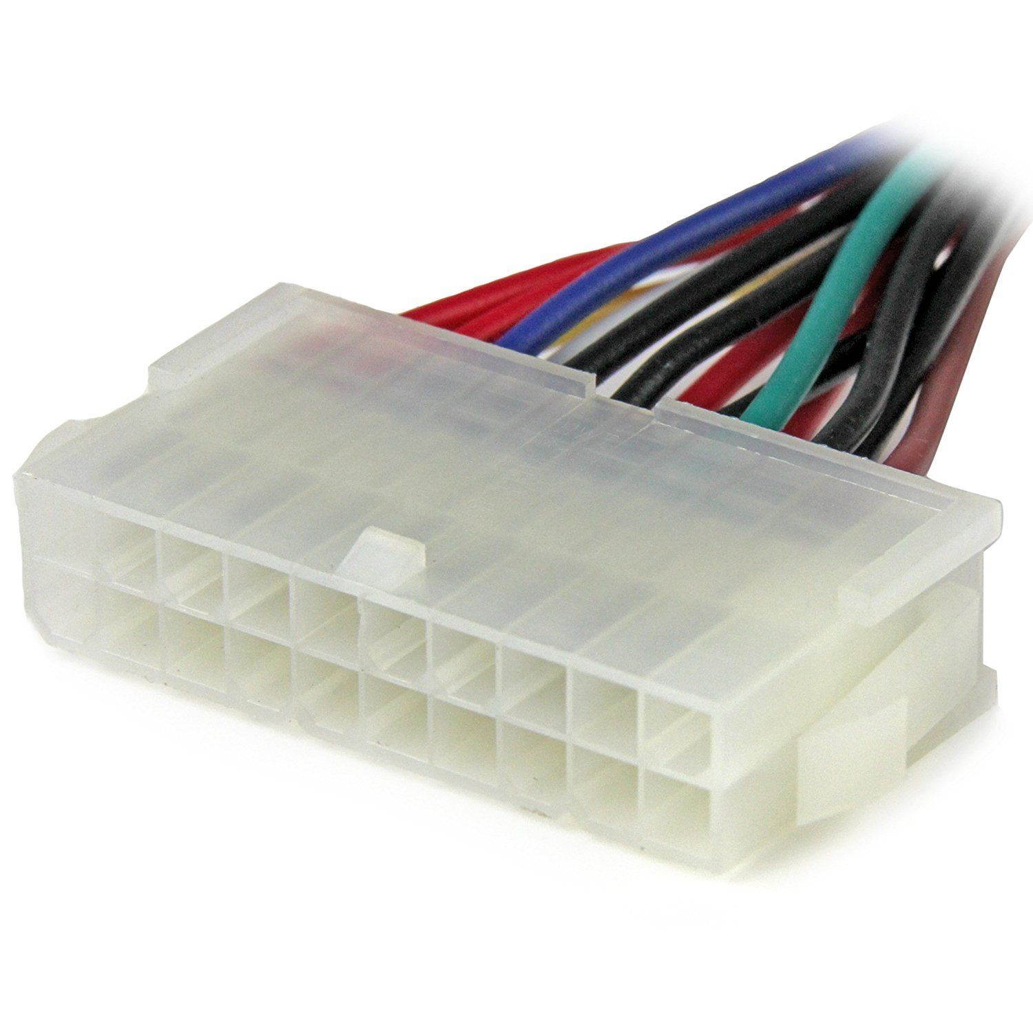 AYA 7" (7-Inch) ATX 20-Pin to AT P8+P9 6-Pin with Push Power Button Wires Adapter AYA-ATX20-896PIN