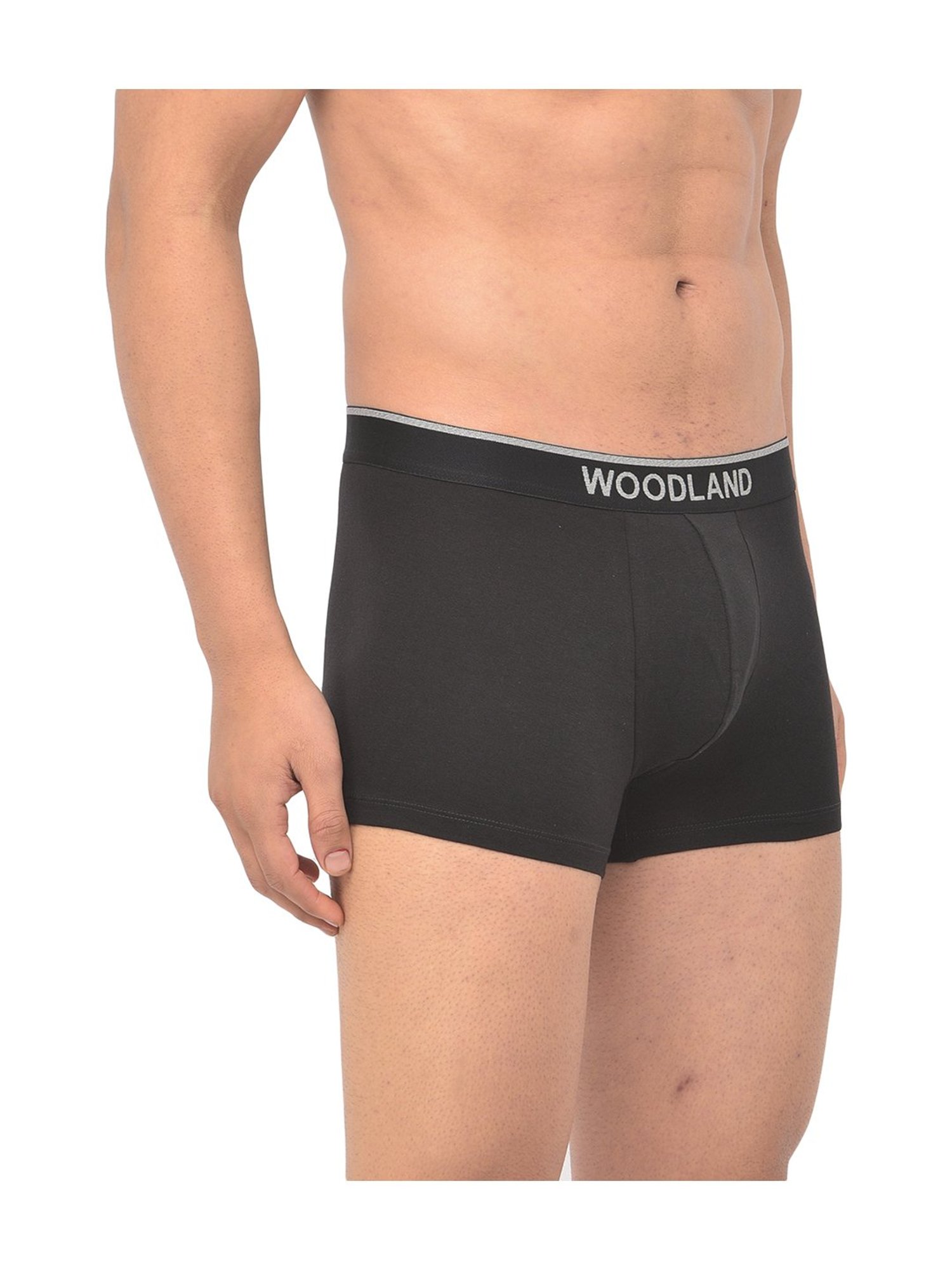Woodland Black Solid High Rise Trunks