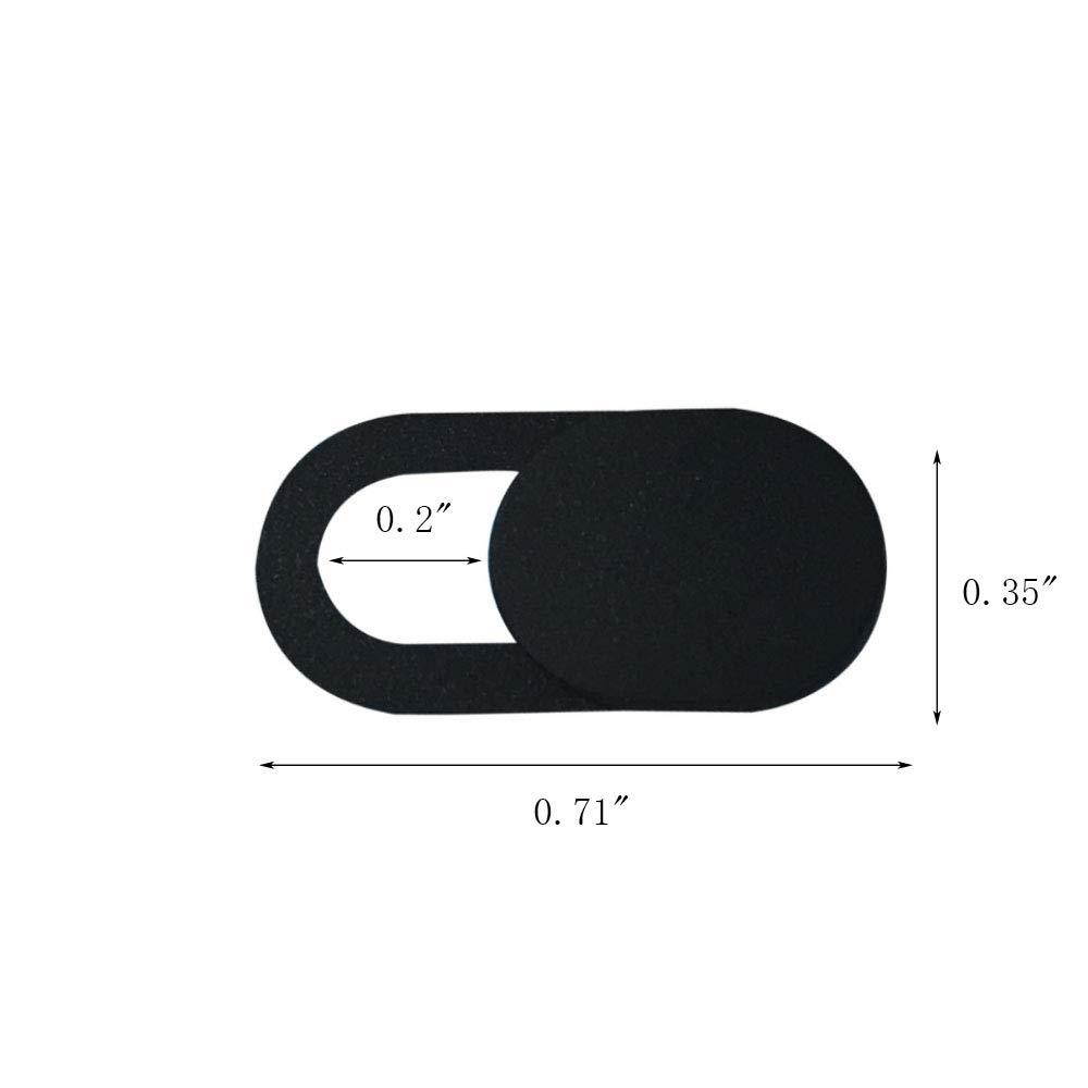 Webcam Cover 3 Pcs Camera Blocker Sliders 0.35"X 0.71" Adhesive Ultra Slim Design Laptop Camera Covers Security Camera Privacy Covers for Mobile Phone, Laptop, PC (3 Pcs)