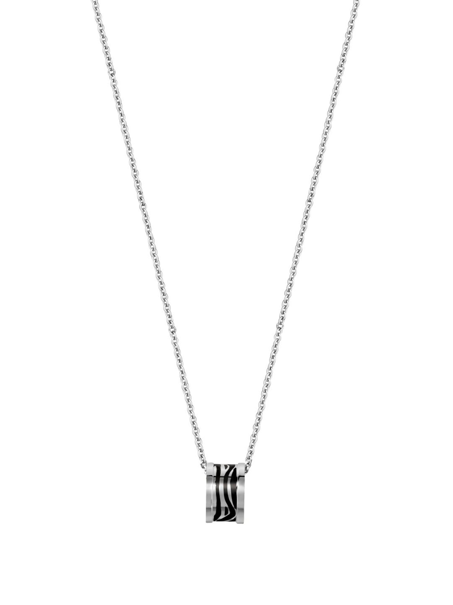 Roberto Cavalli Silver RC Zebra Princess Necklace - Set of 2
