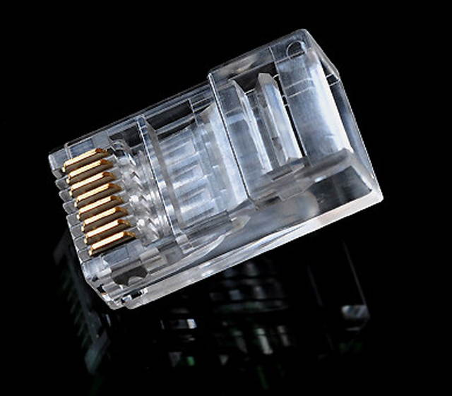 (100pcs/pack) RJ45 Cat6 8P8C Modular Plugs Connector For Cat6 Lan Cables - RJ45 Network Cable Connector Ethernet Plug Jack