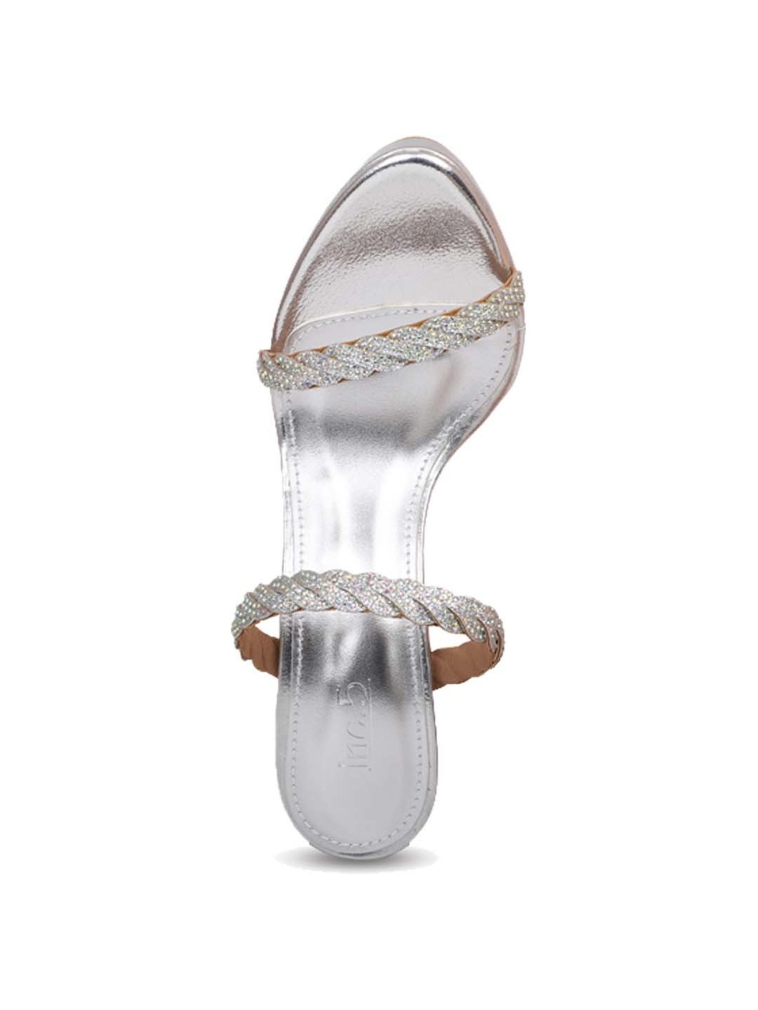 Inc.5 Women's Silver Ethnic Sandals