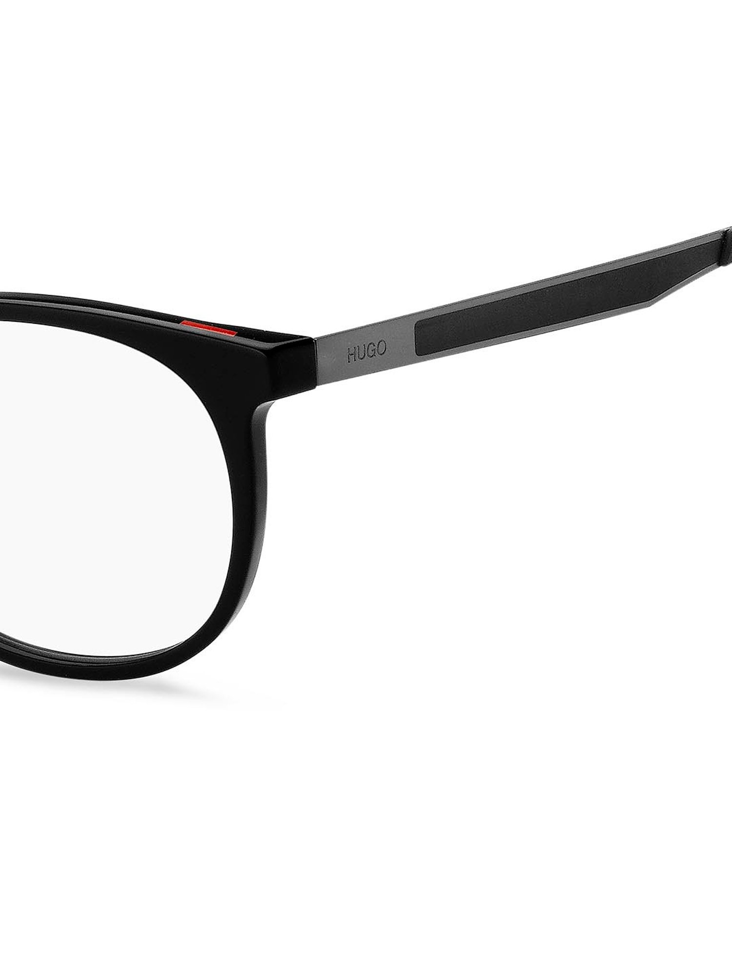 HUGO Black Oval Eye Frames for Men