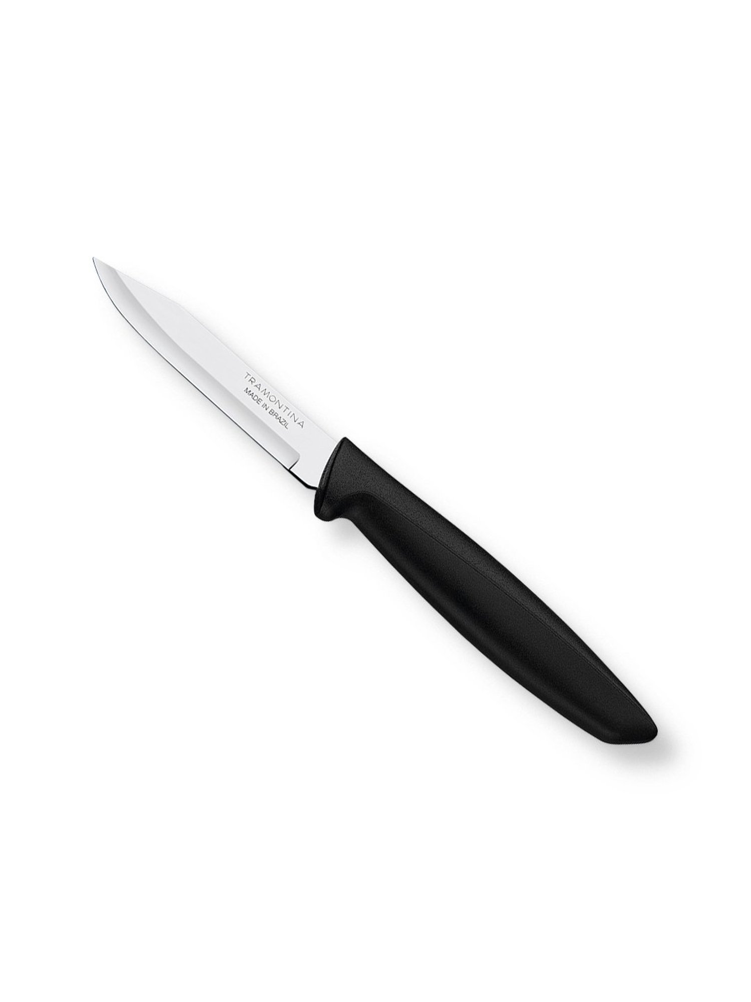 Tramontina Plenus Stainless Steel Vegetable & Fruit Knife 7cm/2.7 Black Plain Edge Kitchen Knife