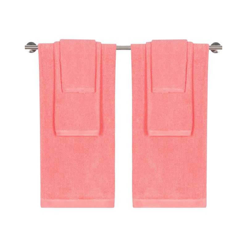 6pc Adele Bath Towel Set Pink - CARO HOME