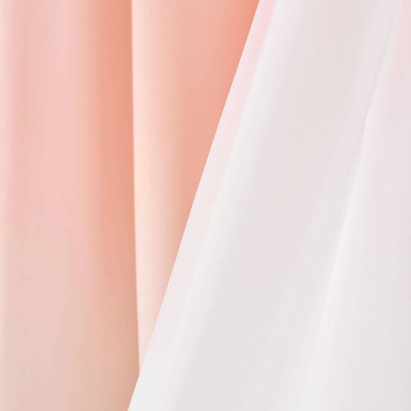 Ombre Design Shower Curtain Pale Blush - Lush Décor