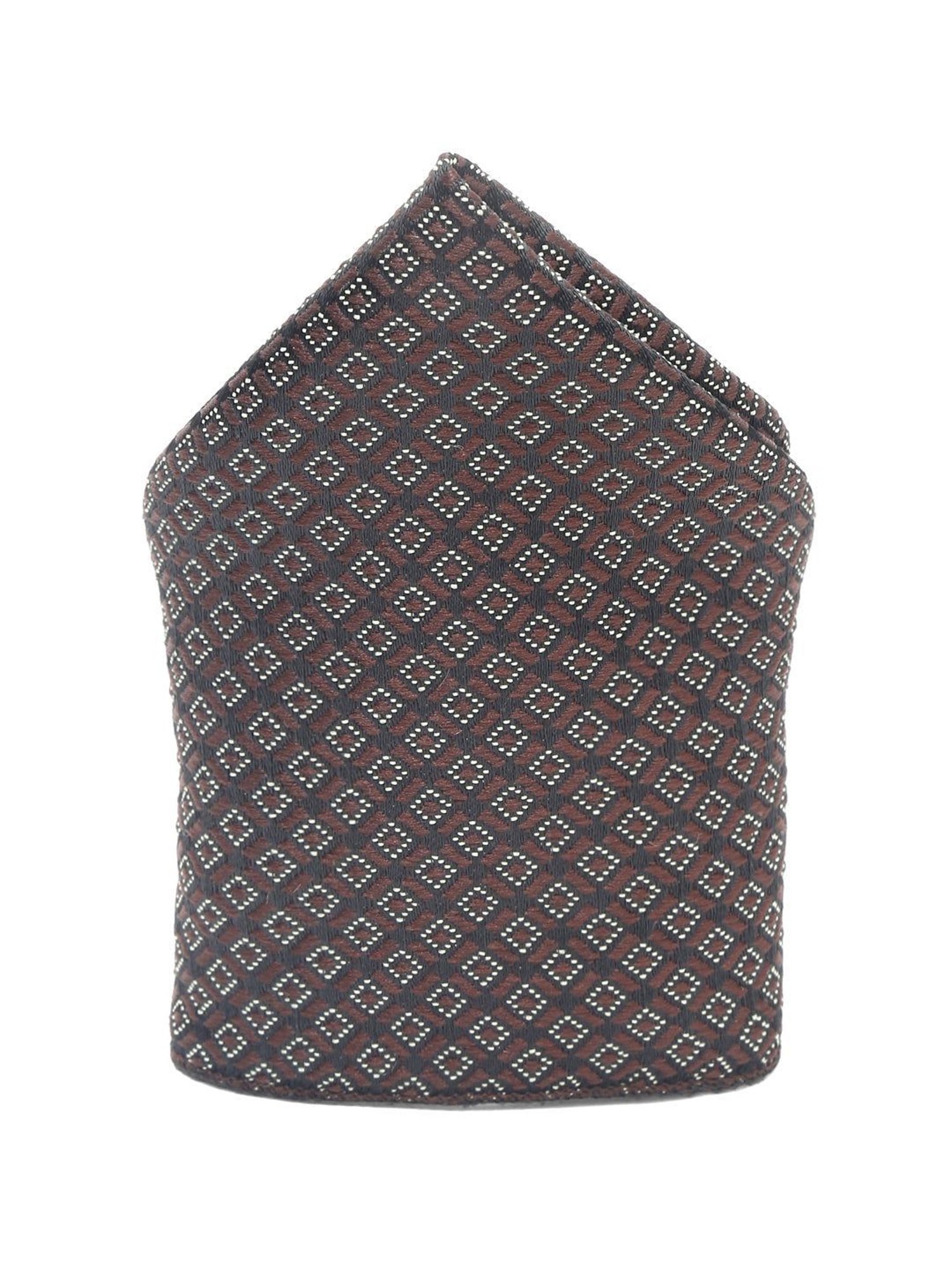 Louis Stitch Brown Embroidered Necktie Gift Set - Set of 3