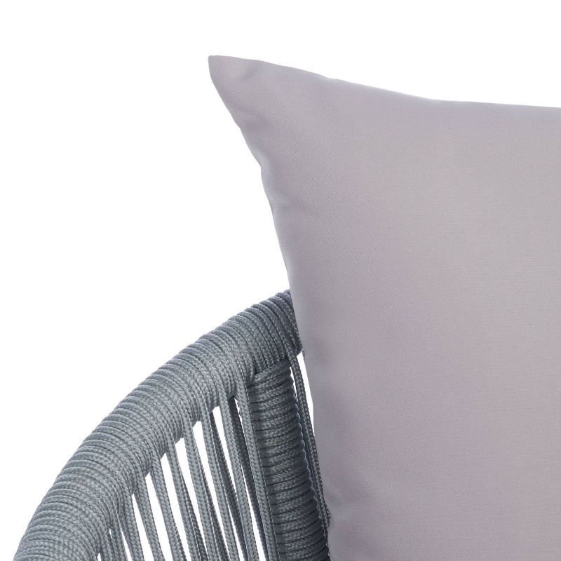 Belmi 4pc Rope Living Set - Gray - Safavieh
