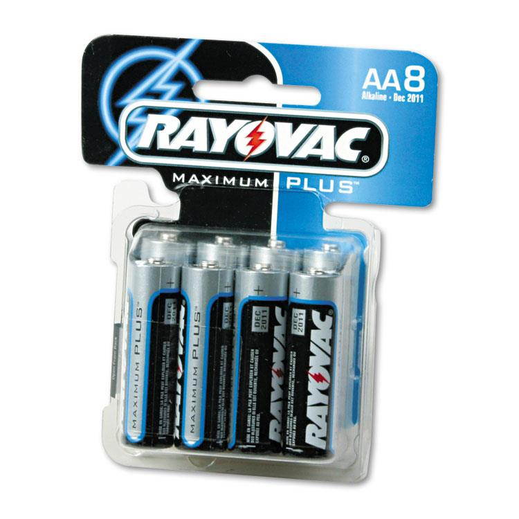 Rayovac High Energy Premium Alkaline Aa Batteries, 8/Pack 8158K