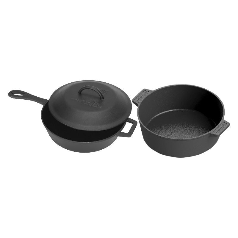 Bayou Classic Cast Iron 3pc Cookware Set