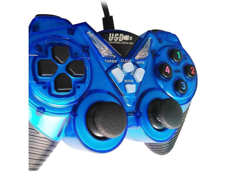 Wired Vibration Gamepad PC USB Controller Joystick Game Handle(Red)