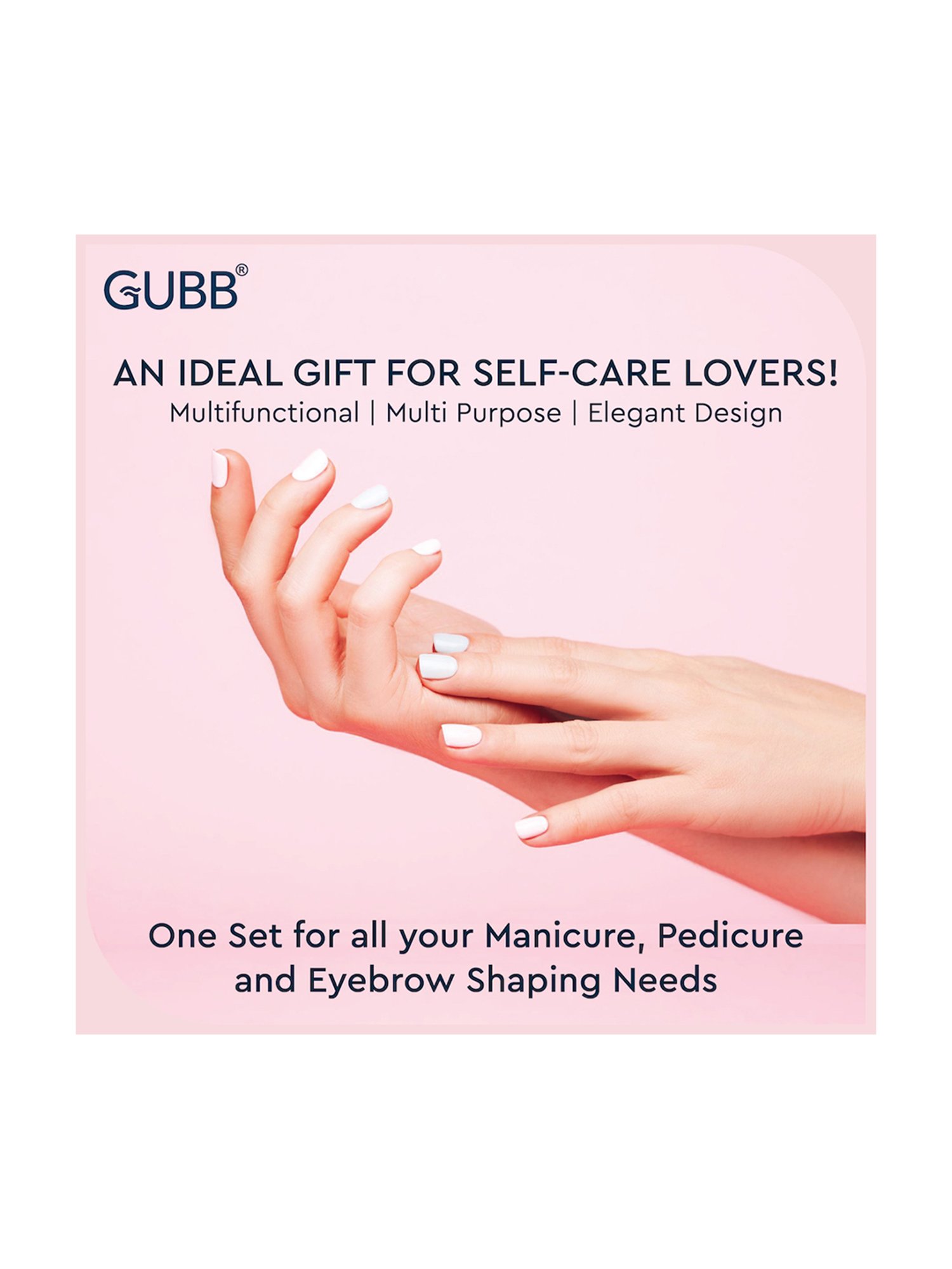 Gubb Multi Color Manicure Kit With Organizer Bag