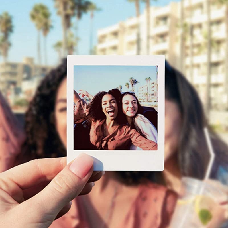 instax Square Instant Film 40 Exposures Compatible Instax Square SQ6 SQ10 and SQ20 Instant Cameras + 5 Color Picture Frames + FiberTique Cleaning Cloth